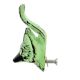 Lime Green Fox Face Distressed Iron Cabinet Knobs